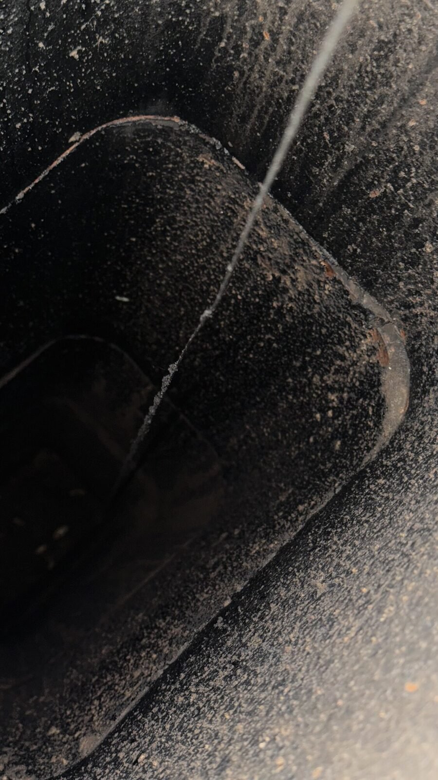 Creosote glaze in the flue